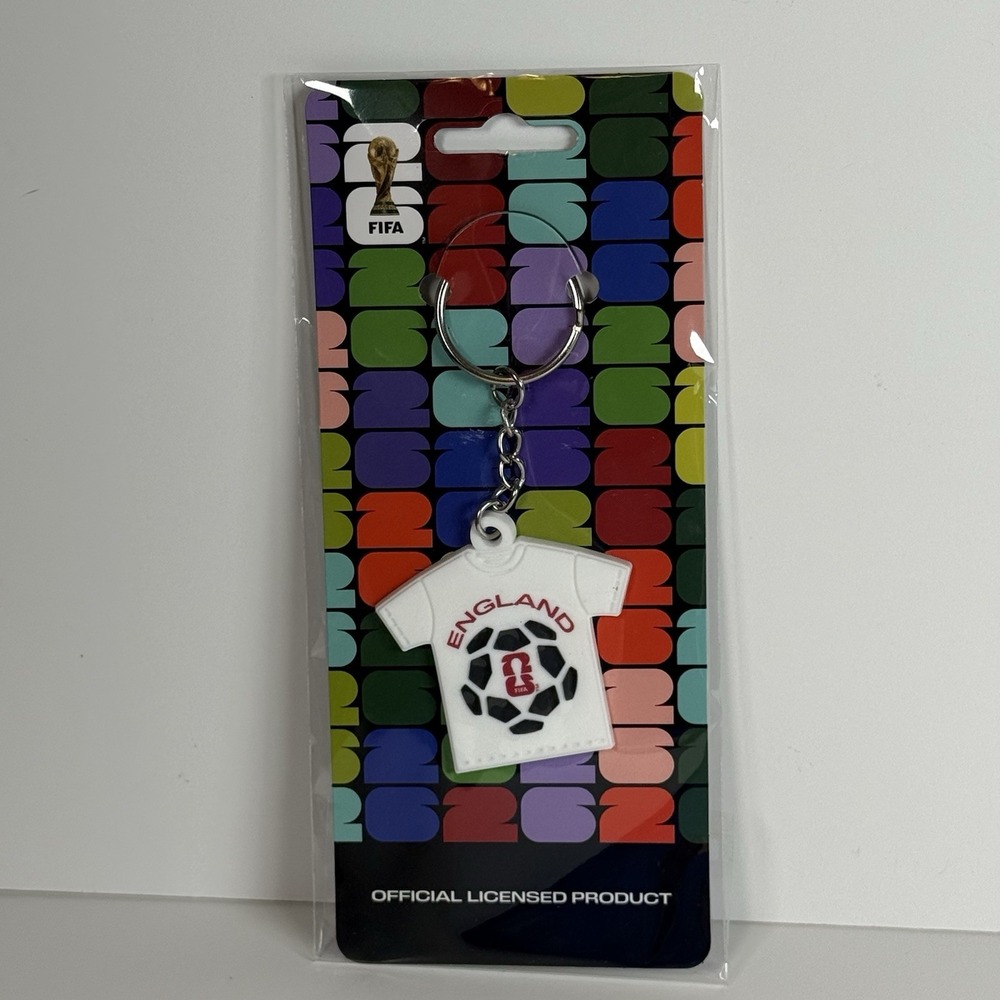 2026 FIFA World Cup Team England Jersey Keychain Soccer Football Futbol NEW